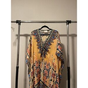 asa kaftans kimono Size‎ M High Low Beach Vacation Swimsuit Coverup Hippie Boho